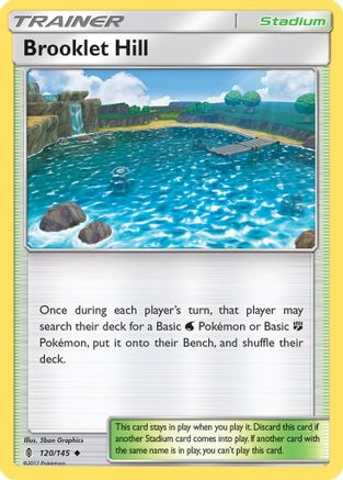 Brooklet Hill 120/145 - Reverse Holofoil SM Guardians Rising - Uncommon
