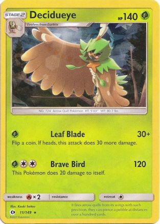 Decidueye 011/149 - Holofoil Deck Exclusives - Holo Rare