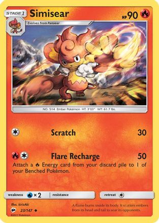 Simisear 023 SM Burning Shadows - Uncommon