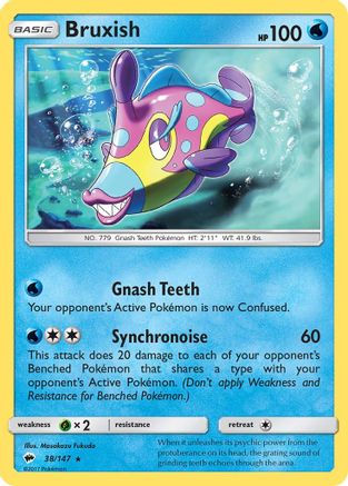 Bruxish 038 SM Burning Shadows - Rare