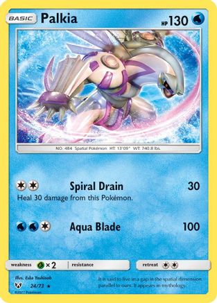 Palkia 024/73 - Reverse Holofoil Shining Legends - Holo Rare