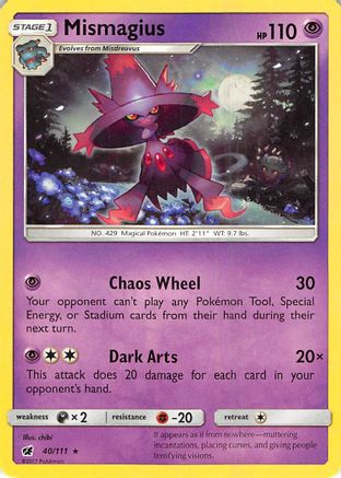 Mismagius 040/111 - Reverse Holofoil SM Crimson Invasion - Rare