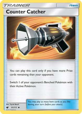 Counter Catcher 091/111 - Reverse Holofoil SM Crimson Invasion - Uncommon
