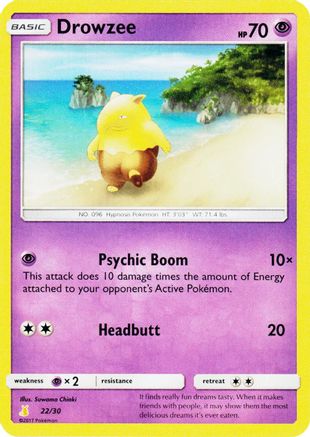 Drowzee 022 SM Trainer Kit Lycanroc & Alolan Raichu - Common