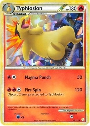Typhlosion 032/123 - Holofoil Deck Exclusives - Holo Rare