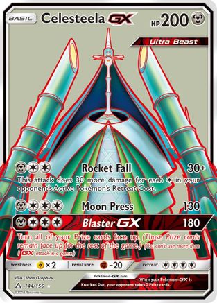 Celesteela GX (Full Art) 144/156 - Holofoil SM Ultra Prism - Ultra Rare