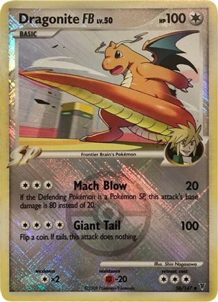 Dragonite FB 056/147 - Reverse Holofoil League & Championship Cards - Promo