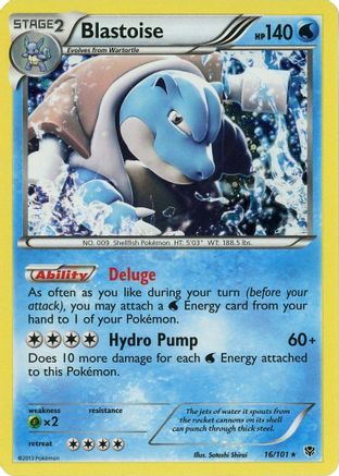 Blastoise 016/101 - Holofoil Blister Exclusives - Promo
