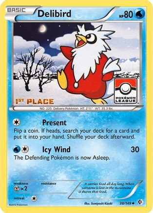 Delibird 038/149 - Reverse Holofoil League & Championship Cards - Promo