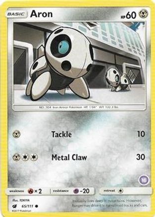 Aron (18) 065 SM Trainer Kit Alolan Sandslash & Alolan Ninetales - Common