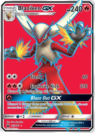Blaziken GX (Full Art) 153 - Holofoil SM Celestial Storm - Ultra Rare