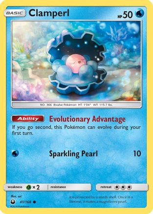Clamperl 041/168 SM Celestial Storm - Common