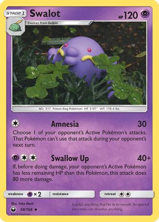 Swalot 058/168 SM Celestial Storm - Uncommon