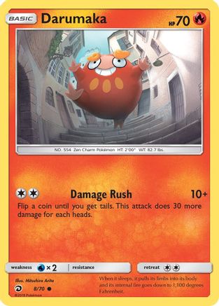 Darumaka 008 - Reverse Holofoil Dragon Majesty - Common