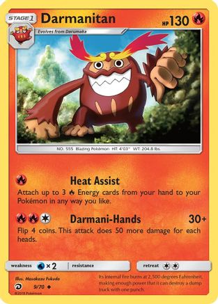 Darmanitan 009/70 Dragon Majesty - Uncommon