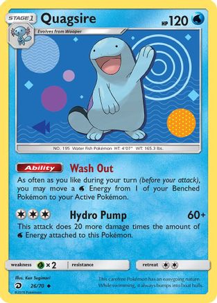 Quagsire 026/70 Dragon Majesty - Uncommon