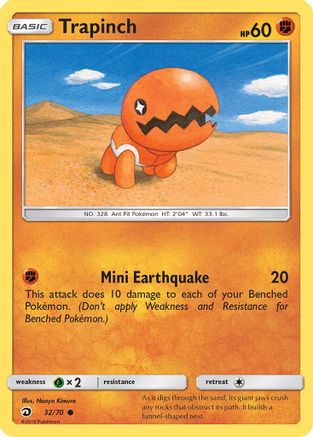 Trapinch 032 - Reverse Holofoil Dragon Majesty - Common