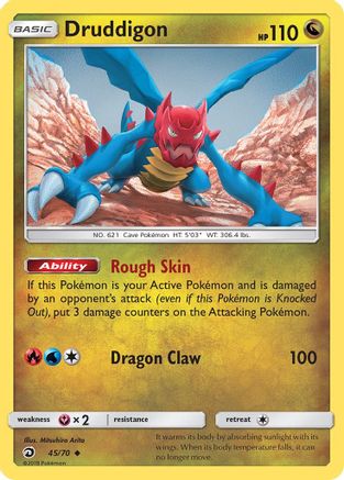 Druddigon 045/70 - Reverse Holofoil Dragon Majesty - Uncommon