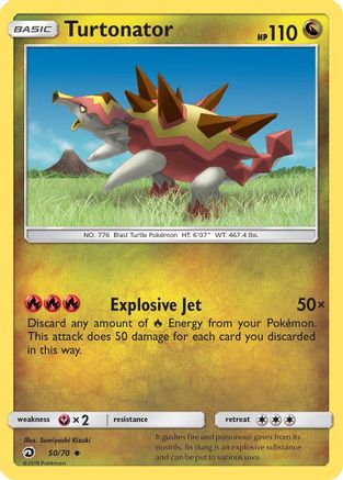 Turtonator 050/70 Dragon Majesty - Uncommon