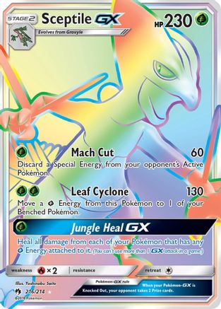 Sceptile GX (Secret) 216 - Holofoil SM Lost Thunder - Secret Rare