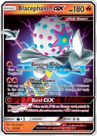 Blacephalon GX 052/214 - Holofoil SM Lost Thunder - Ultra Rare