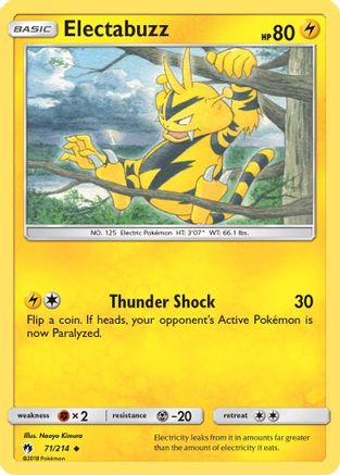 Electabuzz 071 SM Lost Thunder - Uncommon