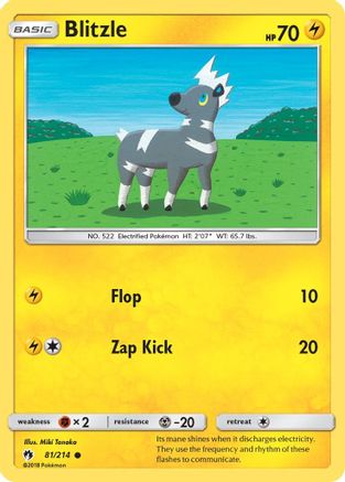 Blitzle 081 SM Lost Thunder - Common