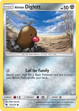 Alolan Diglett 122/214 SM Lost Thunder - Common
