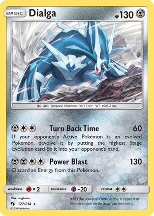 Dialga 127/214 - Holofoil SM Lost Thunder - Holo Rare