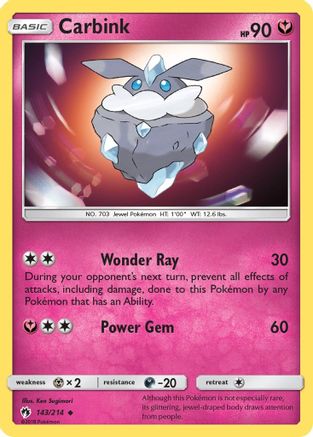 Carbink (143) 143/214 - Reverse Holofoil SM Lost Thunder - Uncommon