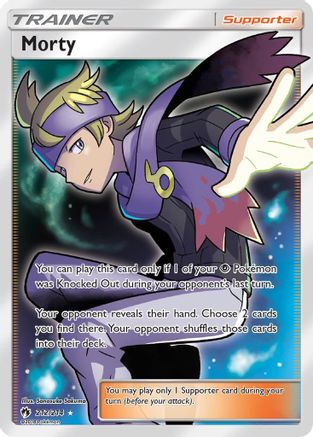 Morty (Full Art) 212 - Holofoil SM Lost Thunder - Ultra Rare