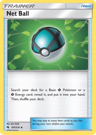 Net Ball 187/214 - Reverse Holofoil SM Lost Thunder - Uncommon