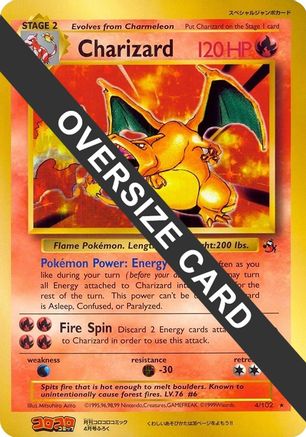 Charizard 004/102 - Holofoil Jumbo Cards - Promo