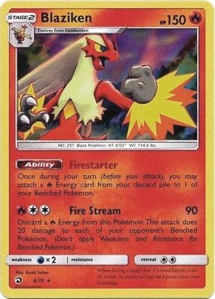 Blaziken 006/070 Deck Exclusives - Rare