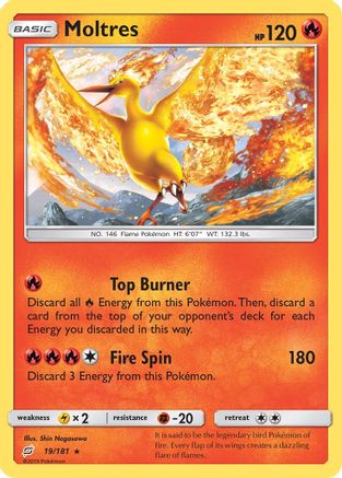 Moltres 019/181 - Holofoil SM Team Up - Holo Rare