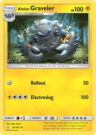 Alolan Graveler 036/181 SM Team Up - Uncommon