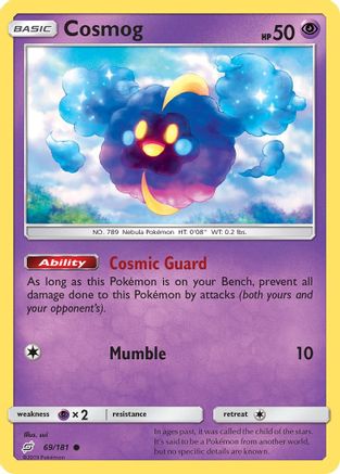 Cosmog 069/181 - Reverse Holofoil SM Team Up - Common