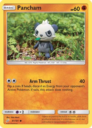 Pancham 081/181 - Reverse Holofoil SM Team Up - Common