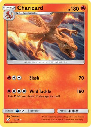 Charizard 005/18 - Holofoil Detective Pikachu - Holo Rare