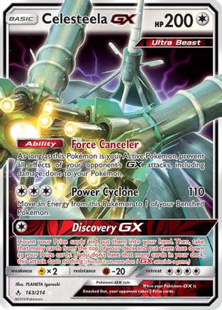 Celesteela GX 163/214 - Holofoil SM Unbroken Bonds - Ultra Rare