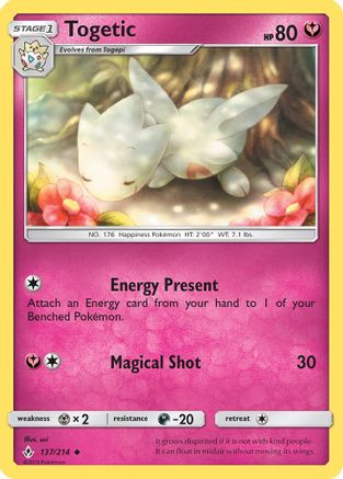 Togetic 137/214 SM Unbroken Bonds - Uncommon