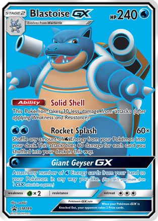 Blastoise GX SM189 - Holofoil SM Promos - Promo