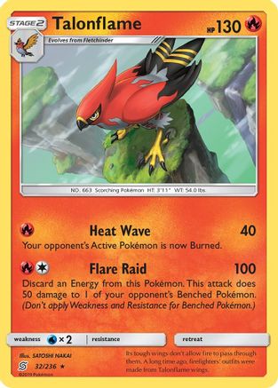 Talonflame 032 SM Unified Minds - Rare
