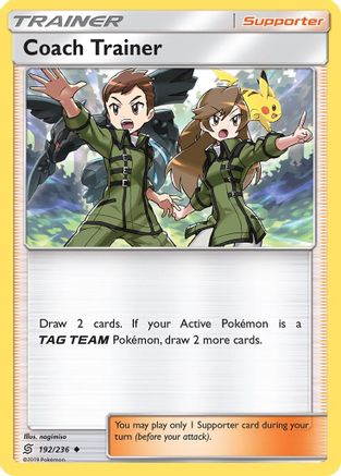Coach Trainer 192/236 - Reverse Holofoil SM Unified Minds - Uncommon