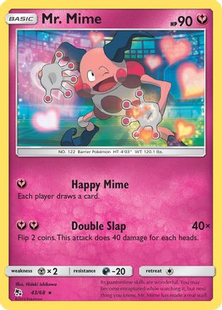 Mr. Mime 043/68 Hidden Fates - Rare