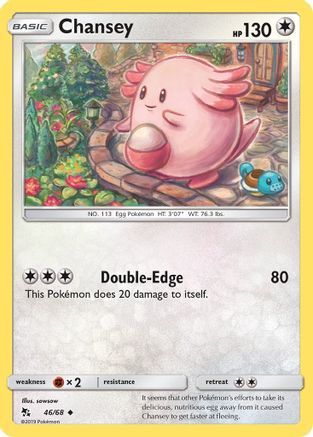 Chansey 046/68 - Reverse Holofoil Hidden Fates - Uncommon