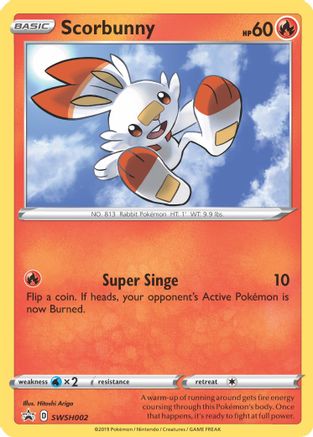 Scorbunny SWSH002 - Holofoil SWSH Sword & Shield Promo Cards - Promo