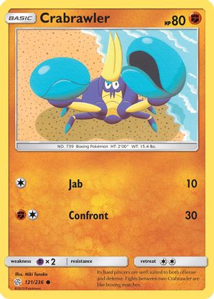 Crabrawler 121 SM Cosmic Eclipse - Common