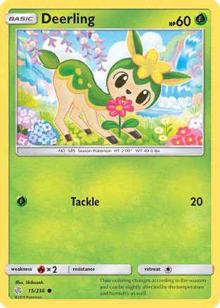 Deerling 015/236 - Reverse Holofoil SM Cosmic Eclipse - Common