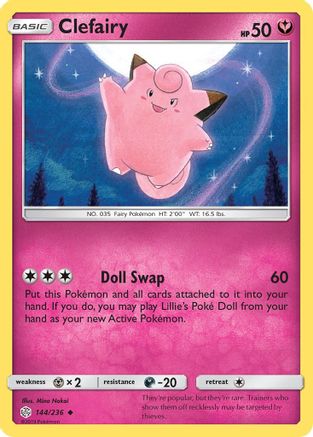 Clefairy 144/236 SM Cosmic Eclipse - Uncommon